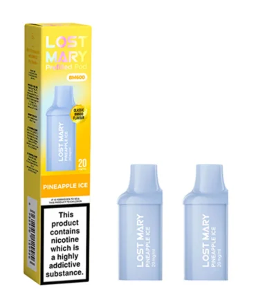 Pineapple Ice BM600 Prefilled Pods by Lost Mary