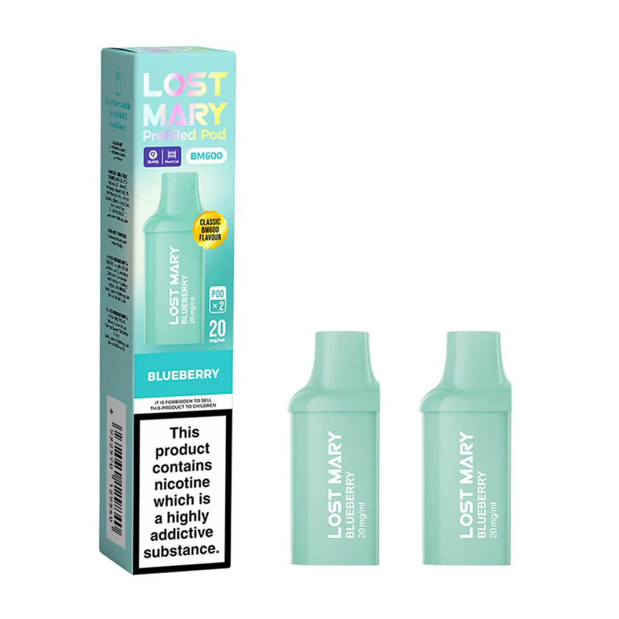 Blueberry BM600 Prefilled Pods by Lost Mary £4.95 £5.95 5 For £20