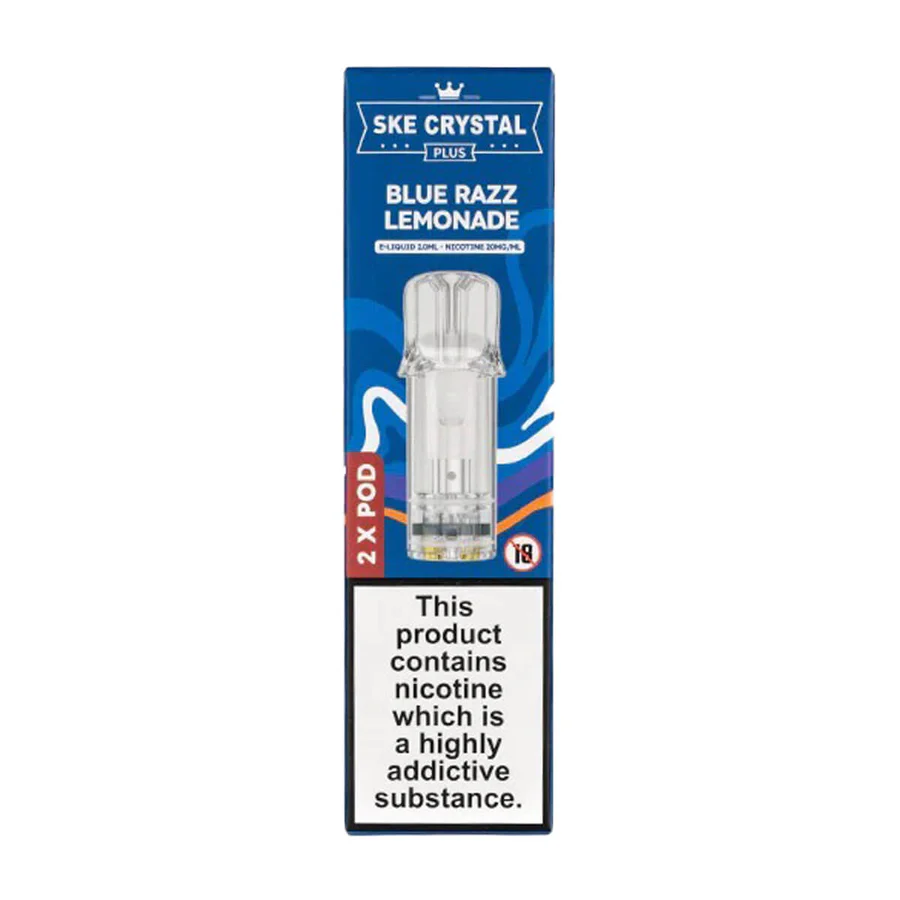 Blue Razz Lemonade Crystal Plus Prefilled Pods by SKE