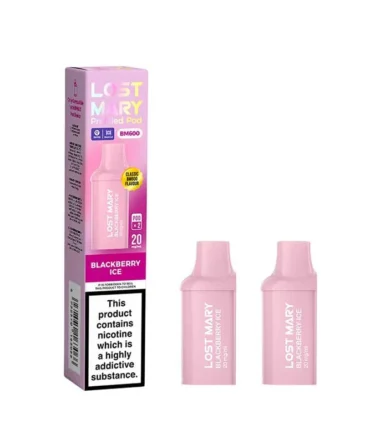 Lost Mary BM600 Blackberry Ice Prefilled Vape Pods 20mg - 20PK