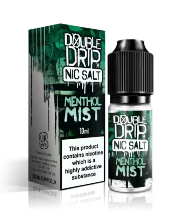 Double Drip Menthol Mist Nic Salt E-Liquid 10ml