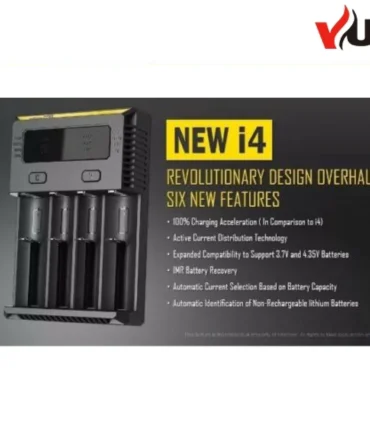 Skip to product information  NITECORE I4 INTELLICHARGER 18650 26650 IMR UNIVERSAL BATTERY CHARGER SMOK