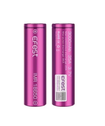 Efeast IMR 18650 3000mAh 35A Batteries- Pack of 2